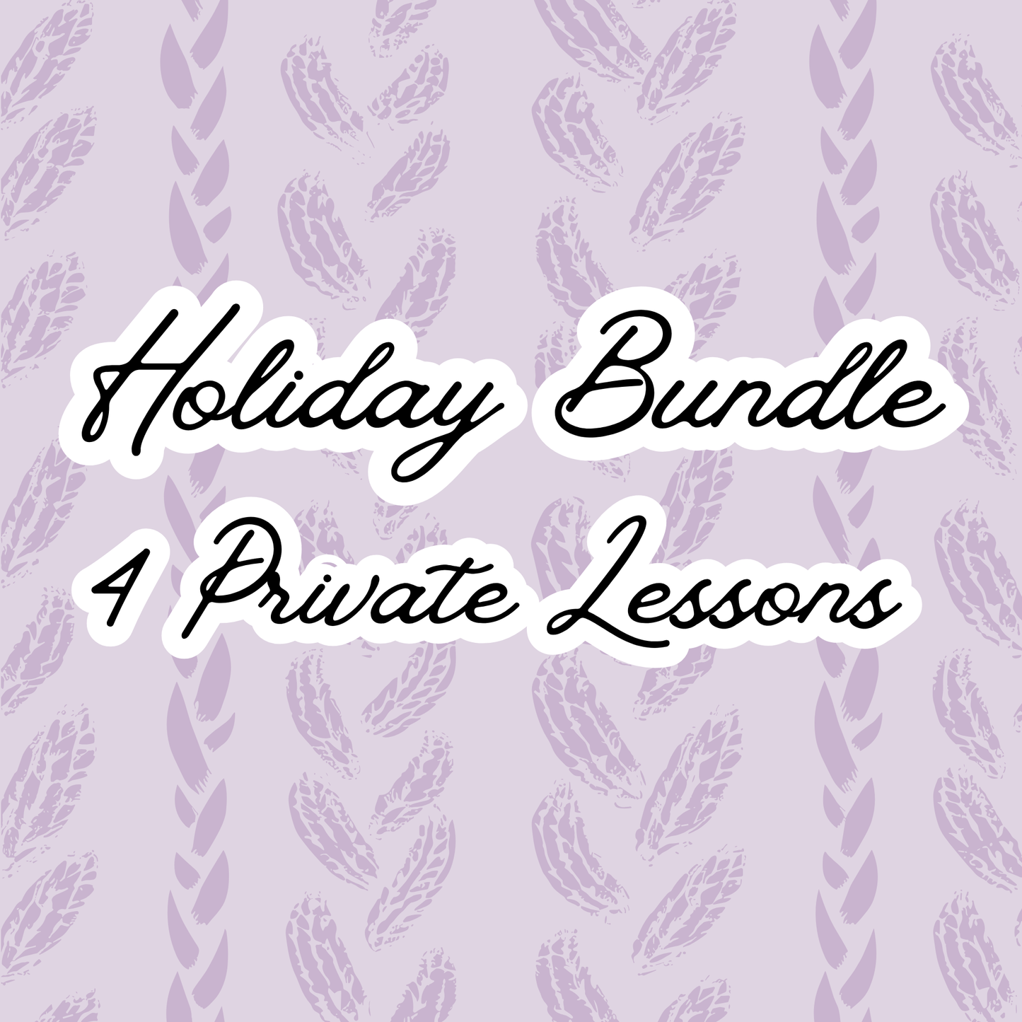 Holiday Bundle- 4 Private Sessions