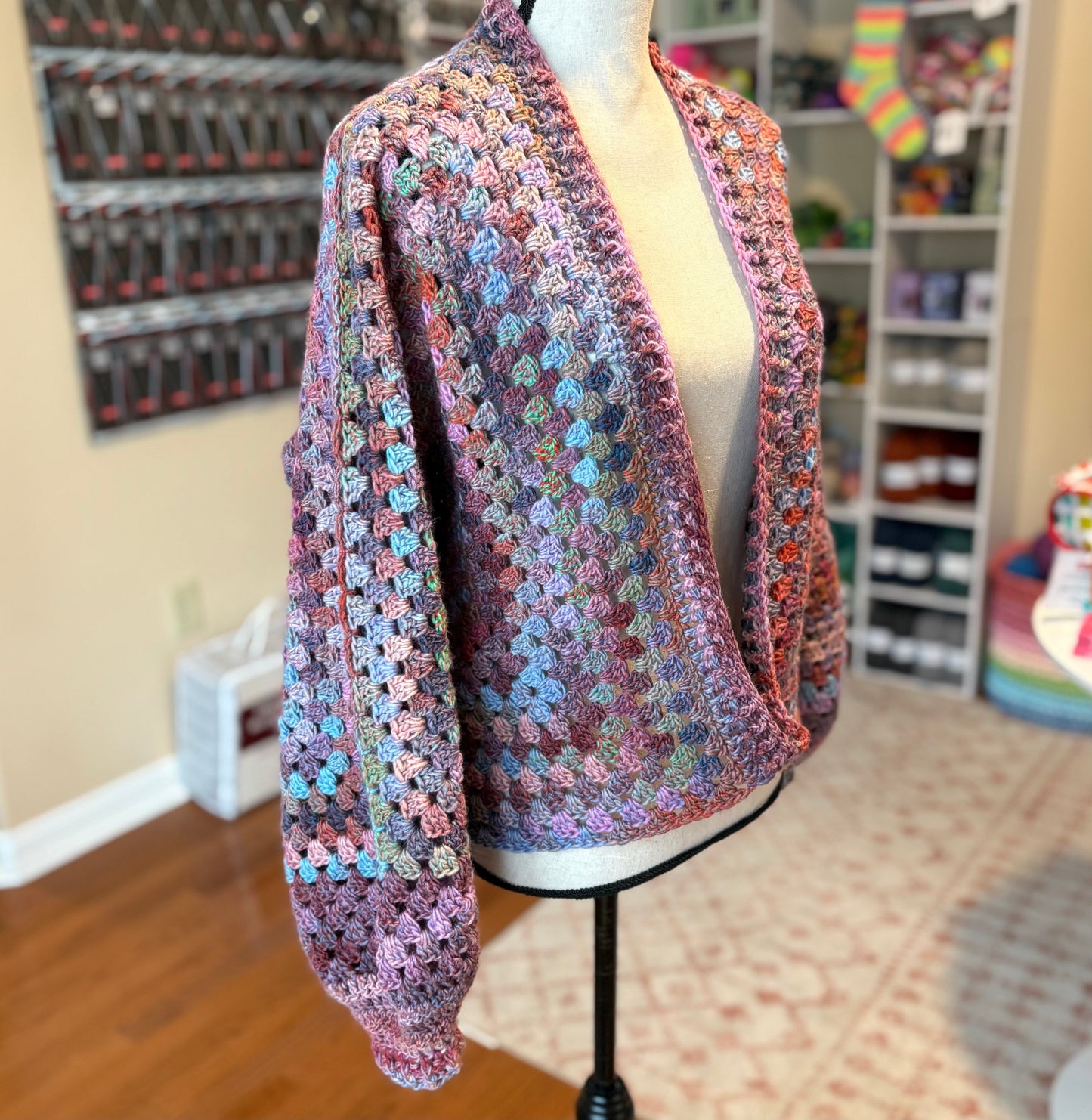 Pattern ONLY - Granny Hexagon Cardigan